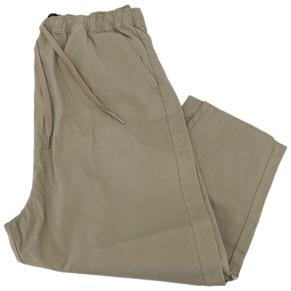 ASOS Curve Tan High Rise Tapered Jogger Pants | Size M - Picture 1 of 5